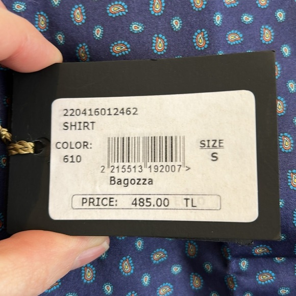 Bagozza Slim Fit Dress Shirt Retail $485 - Picture 9 of 9